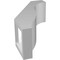 Ekena Millwork 3-in. W x 6-in. D x 10-in. H Baker Architectural Grade PVC Knee Brace BRCP03X06X10BKR - alternate 6